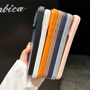 เคสโทรศัพท์แบบด้านสีพื้นโปร่งแสง แม่เหล็กติดแน่น สำหรับ iPhone 11 13 17 Pro Max  ขอบแม่เหล็กอย่างดี ป้องกันรอบด้าน ผลิตจากโรงงาน - Product Image 3