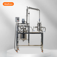 Résistance à la corrosion de réacteur en acier inoxydable à double enveloppe 10L 20L 50L 100L SS304 de laboratoire de vente chaude