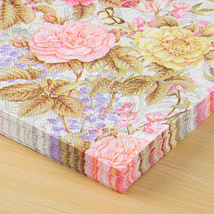 Französische Servietten im Landhausstil mit Aufdruck, Geprägte Party-Tücher, Dekorative Quadratische Papierservietten für Restaurants - Product Image 2