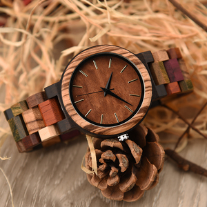 Montres à quartz de luxe pour hommes <span class=keywords><strong>DODO</strong></span> DEER, 37 mm, aiguilles antiques, style business, fabrication artisanale, mouvement japonais MIYOTA, boîtier en bois naturel - Product Image 5