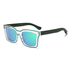 2025 Handmade Wooden Double Color Glasses Eco Mirror Shades Stylish UV400 <b>Sunglasses</b> <b>Mens</b> Bamboo <b>Square</b> <b>Sunglasses</b> - Product Image 5