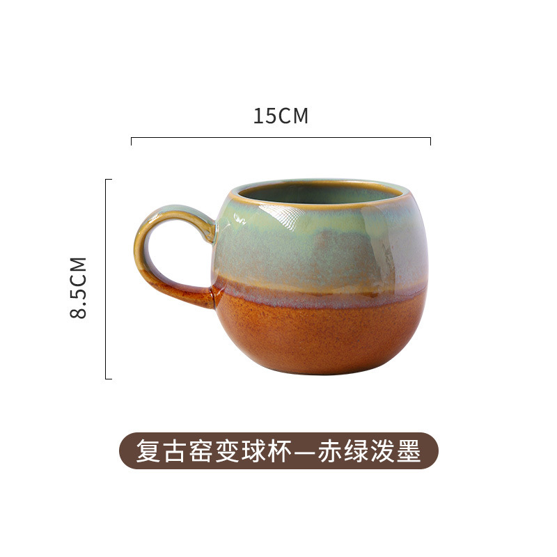 Vintage-rojo verde Splash tinta