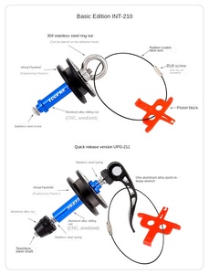 TOOPRE Tendeur <span class=keywords><strong>de</strong></span> chaîne <span class=keywords><strong>de</strong></span> vélo multifonctionnel en alliage d'aluminium Outil virtuel <span class=keywords><strong>de</strong></span> volant d'inertie pour le <span class=keywords><strong>nettoyage</strong></span> <span class=keywords><strong>de</strong></span> chaîne <span class=keywords><strong>de</strong></span> vélo <span class=keywords><strong>de</strong></span> montagne/route - Product Image 4