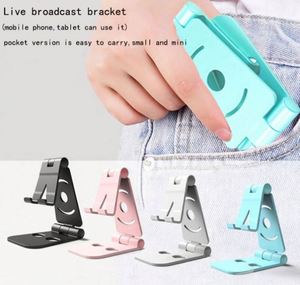 Promotional <b>Gifts</b> Double Folding Portable <b>Creative</b> Lazy Smart Phone Bracket with Customized logo - Product Image 4