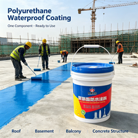 Revêtement imperméable en polyuréthane monocomposant résistant aux intempéries, prêt à l'emploi, anti-UV, faible teneur en COV pour balcon, sous-sol