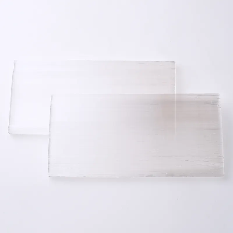 Wholesale Natural Healing Crystal Stones Slab Moroccan Raw Selenite Sticks Wand Charging Plate for Home decoration