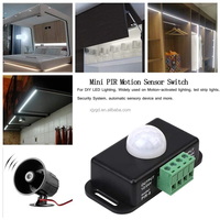 Interrupteur à détecteur de mouvement PIR automatique réglable 12V 24V 8A, détecteur infrarouge IR, module d'interrupteur lumineux pour bande LED, lampe