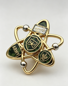 Spinner Metálico Personalizado, Diseño de Moneda Conmemorativa, Juguete Antiestrés de Aleación, Spinner Giratorio 3D para Escritorio, para Adultos, Promocional - Product Image 1