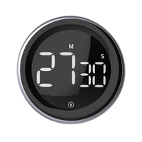 Minuteur numérique en forme de pneu, horloge de table électrique en alliage d'aluminium, écologique, vente chaude spéciale