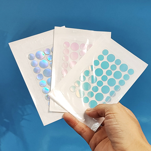 Parches Hidrocoloides Holográficos <span class=keywords><strong>con</strong></span> Brillantina para el Acné, <span class=keywords><strong>Tratamiento</strong></span> Nocturno <span class=keywords><strong>con</strong></span> Efecto Brillante, Adhesivos para Granos, Parches Iridiscentes para Espinillas - Product Image 2