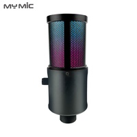 MY MIC OEM ODM W112-X Ordinateur Studio d'enregistrement RGB USB Microphone de jeu pour PC Téléphone Podcasting Chant