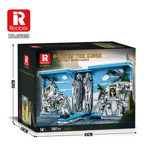 Nouveauté 2024 Reobrix 66039 Le Livre des Rois Bibliothèque Étagère à livres intergalactique Planète Livre Briques 3307 pièces Ensembles de blocs de construction - Product Image 6