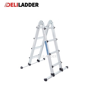 NOUVEAU DESIGN 4x3/4x4/4x5/4x6 EN131 Échelle télescopique polyvalente pliante <span class=keywords><strong>escabeau</strong></span> en aluminium - Product Image 5