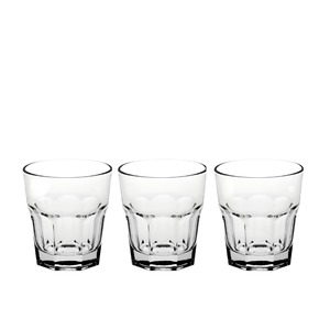 Set di 3 bicchieri da acqua Medina Line, vetro trasparente, 269 ml - Product Image 1