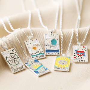 Usine en gros 18k or Chic <span class=keywords><strong>Tarot</strong></span> carte collier spirituel significatif charme Nickle gratuit délicat <span class=keywords><strong>Tarot</strong></span> collier - Product Image 1