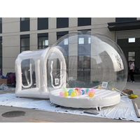 Tente à bulles gonflable 2025, PVC de qualité commerciale, 3,4 m, couleur personnalisée, pompe à souffler, fête pour enfants, dôme transparent, ballon