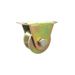 WBD Großhandel Stahl kleine V-Schiene Führungs rollen Räder feste Rolle starre Schiebe tor Nachlauf - Product Image 3