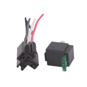 Otomotiv Röle Tabanı 12V 24V Araba 5 Yollu Röle Tutucu 5 Pin 40A Röle Soketi Kablo Montajı Özelleştirin - Product Image 5