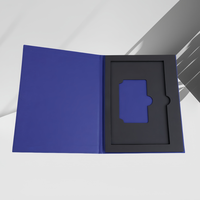 Boîte de carte de visite NFC personnalisée avec logo rectangulaire en relief, emballage de carte de crédit VIP, boîte cadeau pour carte de crédit NFC