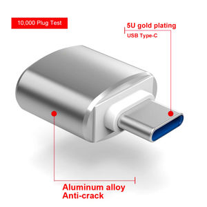 Adaptateur de prise Type C USB C mâle vers USB femelle 3.0 Convertisseur Type-c vers USB 3.0 OTG Compatible Mac Pro, Chromebook, <span class=keywords><strong>Pixelbook</strong></span> - Product Image 6