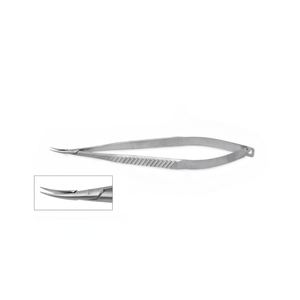 Portaagujas Ultrafinas Curvas de 0.2mm y 14cm con Mango Plano, Instrumentos Quirúrgicos Manuales Reutilizables de Plástico - Product Image 1