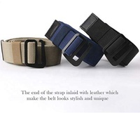Mode Invisible Golf Stretch Ceinture No Show Élastique Web Sangle Ceinture avec Boucle Plate pour Jeans Pantalons Robes