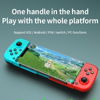 Joystick Inalámbrico D3 con Bluetooth para Android e iOS, Motor de Vibración, Botón Turbo, Conector Externo, Giroscopio de Seis Ejes, Soporte para Teléfono - Ergonómico