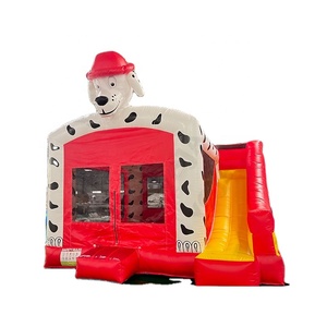 Château <span class=keywords><strong>gonflable</strong></span> commercial extérieur en PVC pour enfants, motif <span class=keywords><strong>vache</strong></span> de ferme amusant, idéal pour les fêtes - Product Image 1