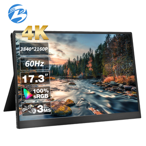 <strong>17</strong>.3 Inch Portable IPS LCD <strong>Monitor</strong> 4K 60Hz 1500:1 Contrast Built-in Speaker for Gaming TV-Box Desktop Type-C HD Portable <strong>Monitor</strong> - Product Image 1