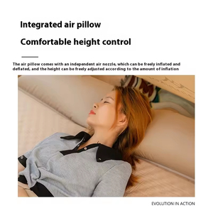 Matelas <span class=keywords><strong>de</strong></span> camping auto-gonflant double, léger et portable, en mousse, pour 2 personnes, design moderne - Product Image 4