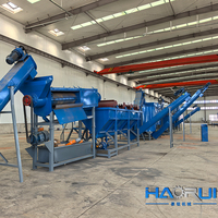 Ligne de recyclage automatique du plastique, usine de recyclage des bouteilles en PE et PP, ligne de production de recyclage des films plastiques