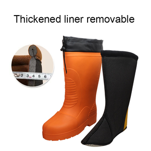 Poids léger garder au chaud EVA chaussures <span class=keywords><strong>de</strong></span> pluie anti-dérapant imperméable stockage à froid Ski pêche bateau Eva genou haute mousse pluie bottes <span class=keywords><strong>de</strong></span> sécurité - Product Image 2