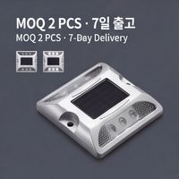 Marqueur routier solaire LED réfléchissant IP68 étanche à énergie solaire pour marquage industriel de cours d'usine, fourni directement par l'usine