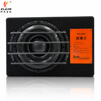 Cajón Porteado para Auto con Subwoofers Activos de 8 / 10 Pulgadas DVC SPL Altavoz Subwoofer RMS 300W Clase D Sonido Activo para Coche