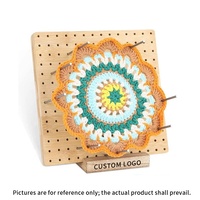 Planche de blocage en bois personnalisée pour crochet – Outil de façonnage multifonctionnel pour la décoration intérieure et les objets d'art, grille à trous carrés en bois massif