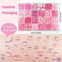 Manik-manik Akrilik Multiwarna Bentuk Bunga, Hati, Bintang, Kupu-kupu, Wajah Tersenyum, Mickey, Manik Spacer Lepas untuk Pembuatan DIY Gelang dan Gantungan Ponsel