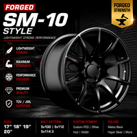 Cerchi Forgiati Apex SM-10 da 18 Pollici 5x120 CB72.56 Antracite per BMW F30 F32 440i Porsche Cayman GT4 VW Golf R Audi S3