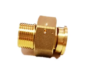 The Pipe Connection Lead Free Brass Male Connector Water Meter Pipe Fittings BSP Or NPT Thread