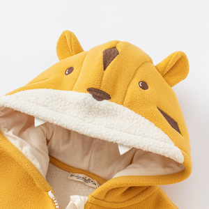 Manteau d'automne unisexe pour bébé, imprimé dessin animé, avec poches, hauts pour enfants, vêtements d'extérieur pour nourrissons et tout-petits - Product Image 5