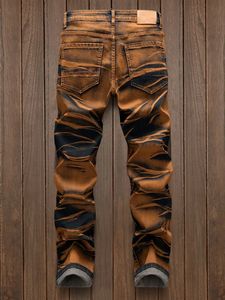 <span class=keywords><strong>กางเกง</strong></span>ยีนส์วินเทจของ<span class=keywords><strong>ผู้ชาย</strong></span>ใหม่-<span class=keywords><strong>ลาย</strong></span><span class=keywords><strong>เสือ</strong></span>ที่ไม่ซ้ำใครกระเป๋าห<span class=keywords><strong>ลาย</strong></span>ซิปสำหรับสไตล์สลิมฟิตเหมาะสำหรับถนนและฮิปฮอป - Product Image 2