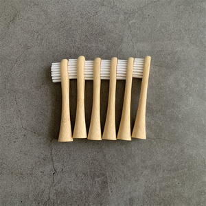 Recambio de cepillo de dientes eléctrico de bambú para <span class=keywords><strong>Philips</strong></span>, cepillo de dientes eléctrico de carbón vegetal Biodegradable, brillante y suave - Product Image 2