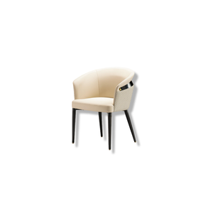 Silla Lu para comedor Hotel Silla moderna y cómoda de cuero de hierro - Product Image 1