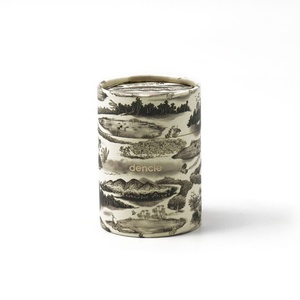 Caja de Papel Redonda Ecológica con Diseño Personalizado, Envase Cilíndrico con Estampado Dorado para Gránulos Dentales - Product Image 1