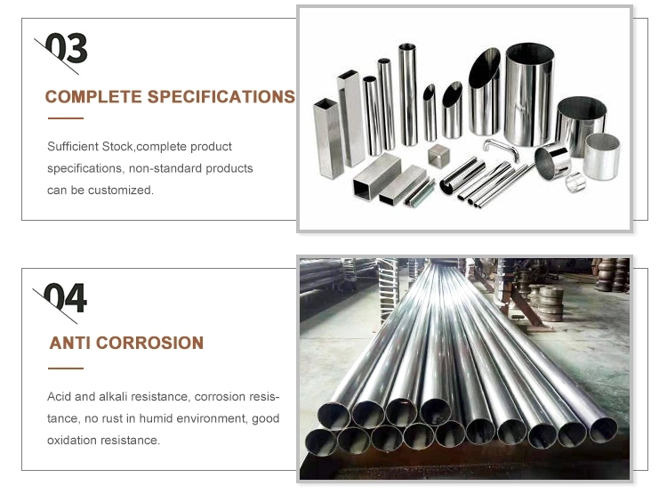 Stainless Steel Pipe Seamless Pipe 304 304L316 316L 347 32750 32760 904L