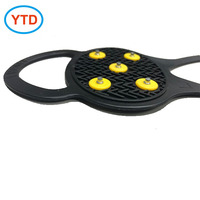 YTD YTD-020 Crampons à glace en caoutchouc respirants et antidérapants pour la randonnée sur neige, les bottes et les chaussures de sport