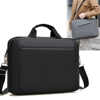 Sac pour ordinateur portable imperméable de 15,6 pouces avec logo personnalisé, sacoche d'affaires durable en Oxford, sac à main portable pour femmes et hommes