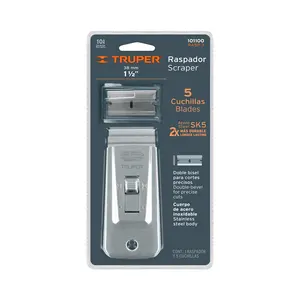 Truper 1-1/2 \ "lame raschietto in acciaio inox per macchine edili - Product Image 4