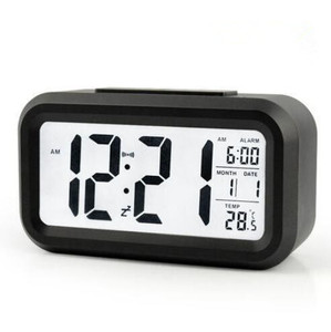 Relojes de Escritorio Electrónicos con Alarma LED Digital, Relojes de Mesa LCD con Calendario, Reloj Despertador con Temperatura - Product Image 3