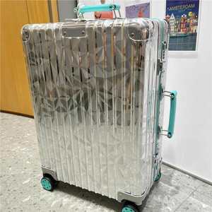 German R Brand Collaboration Aluminum-Magnesium Alloy Lightweight <strong>Luggage</strong> Suitcase Trolley Case Drawbar 21inch Unisex Fashion - Product Image 3