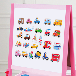 Aimants de véhicule magnétiques Réfrigérateur en bois Grand aimant Jeux d'apprentissage Jouets en bois pour tout-petits - Product Image 4